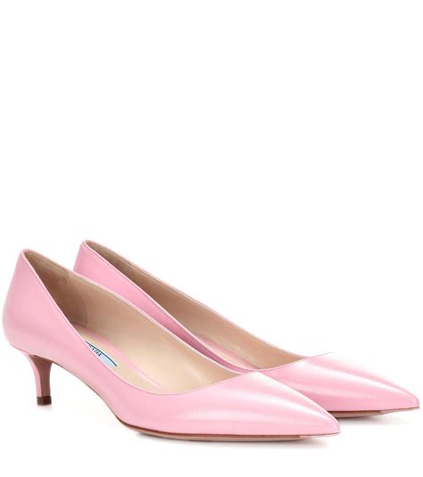 prada pink high heels